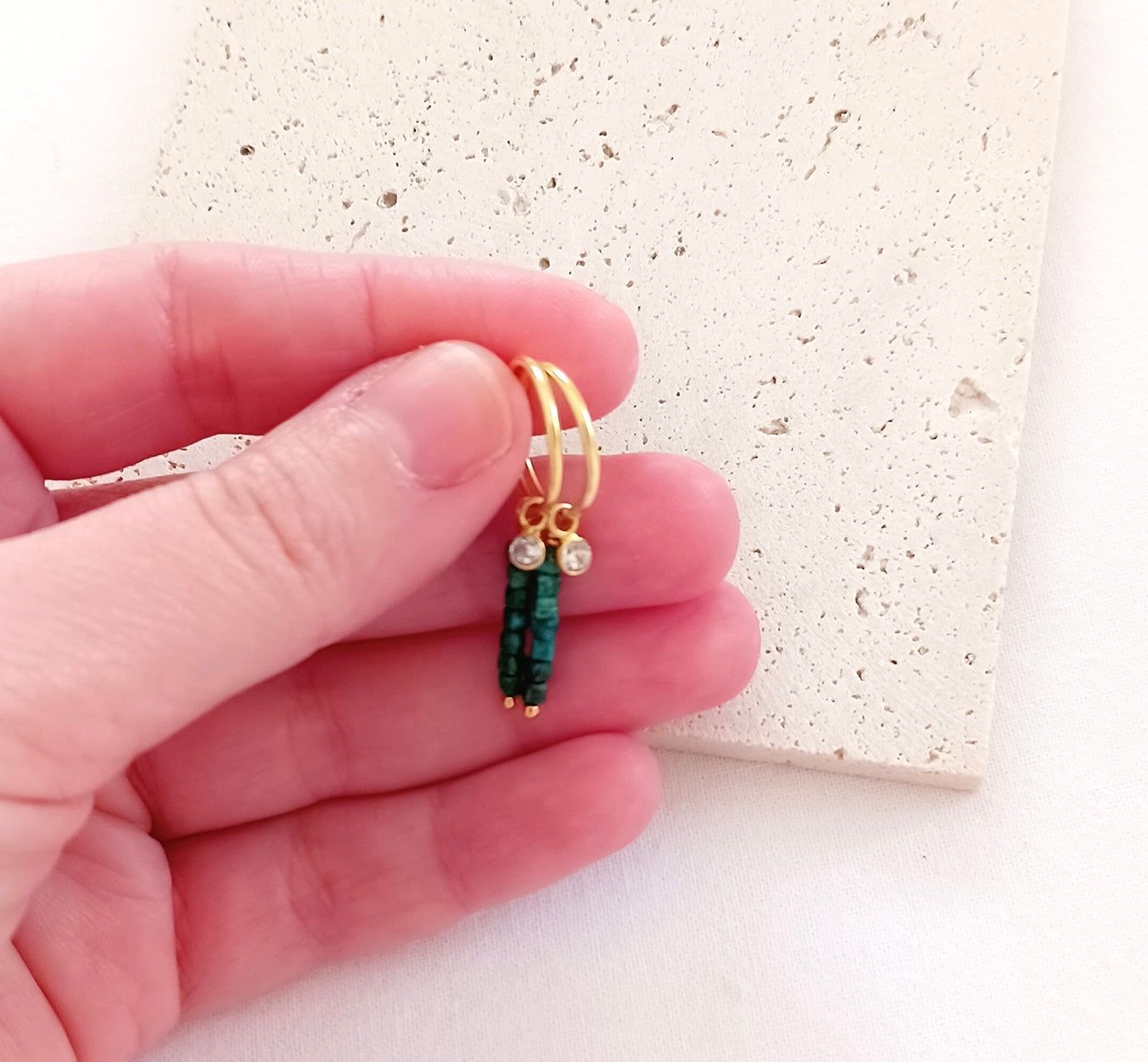 Howlite earrings