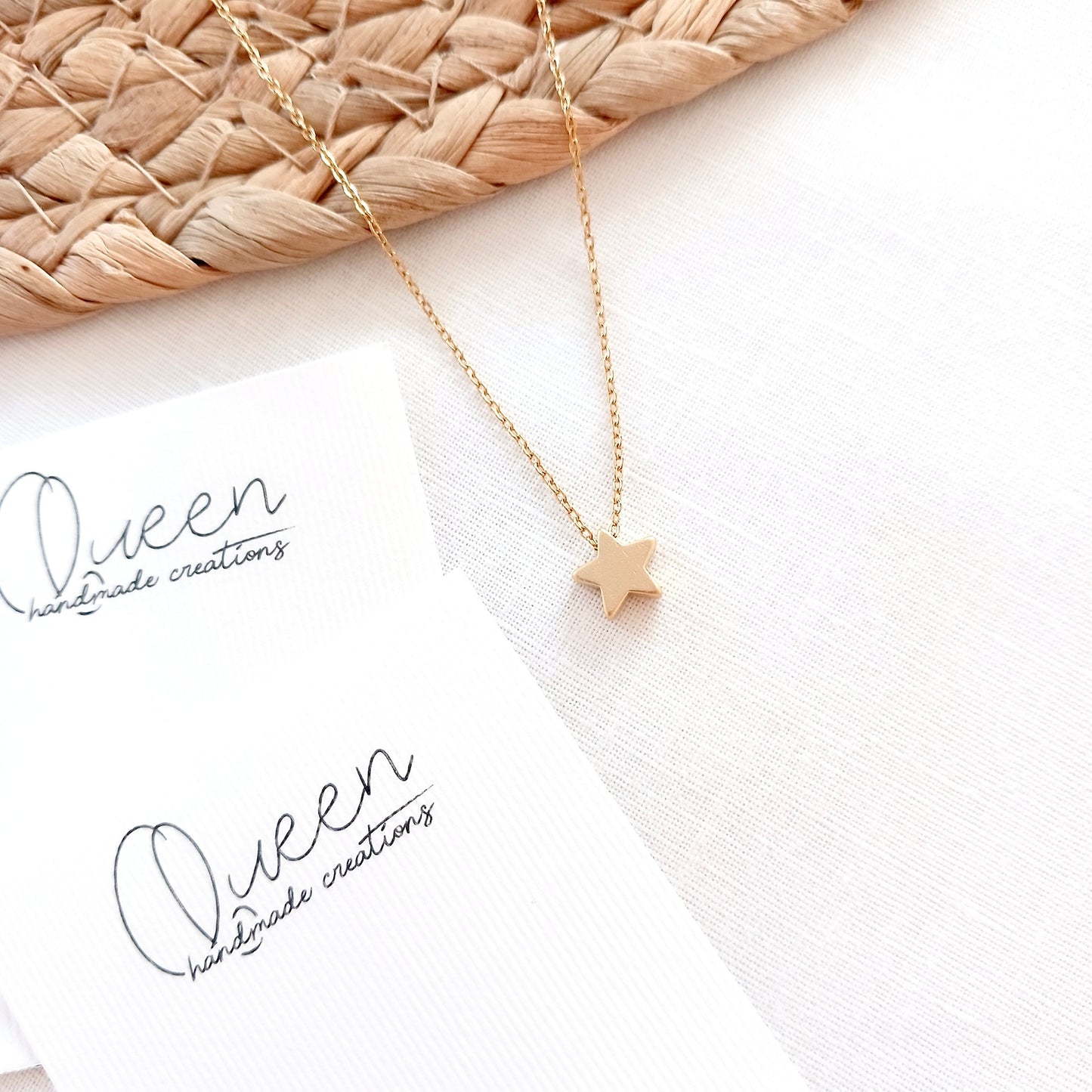 Gold star necklace