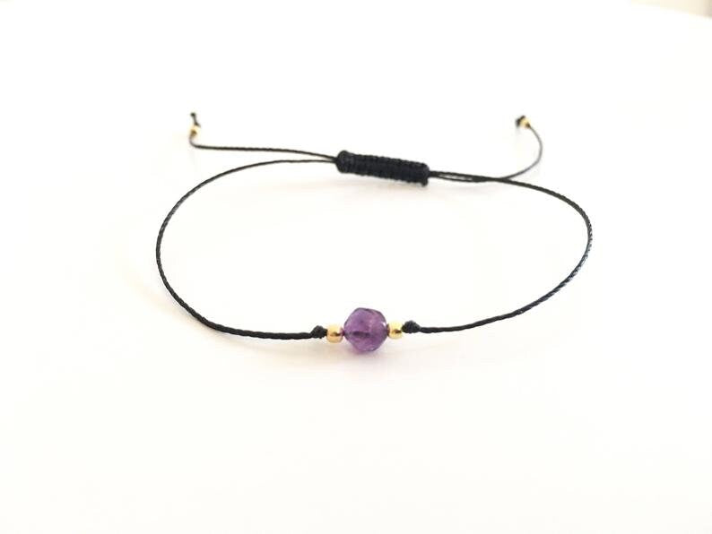 Tiny gemstone bracelet