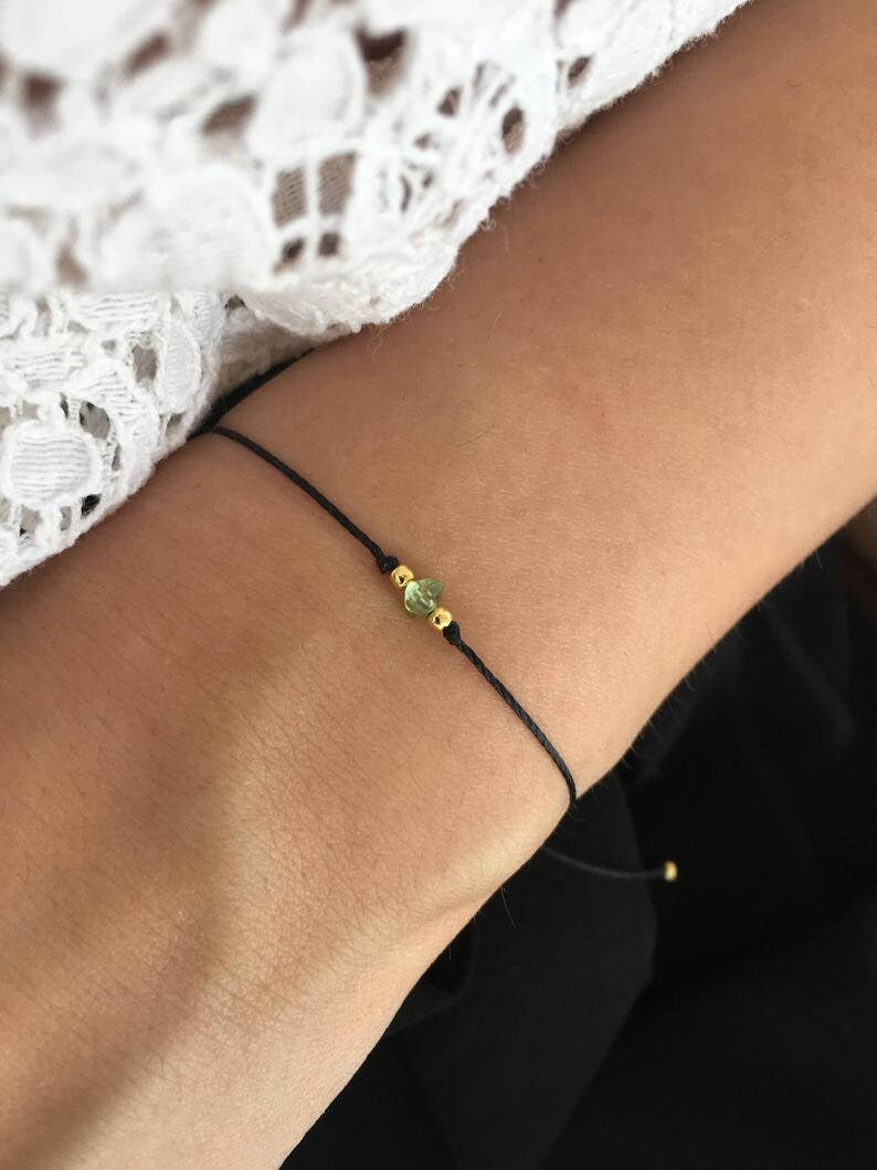 Tiny gemstone bracelet