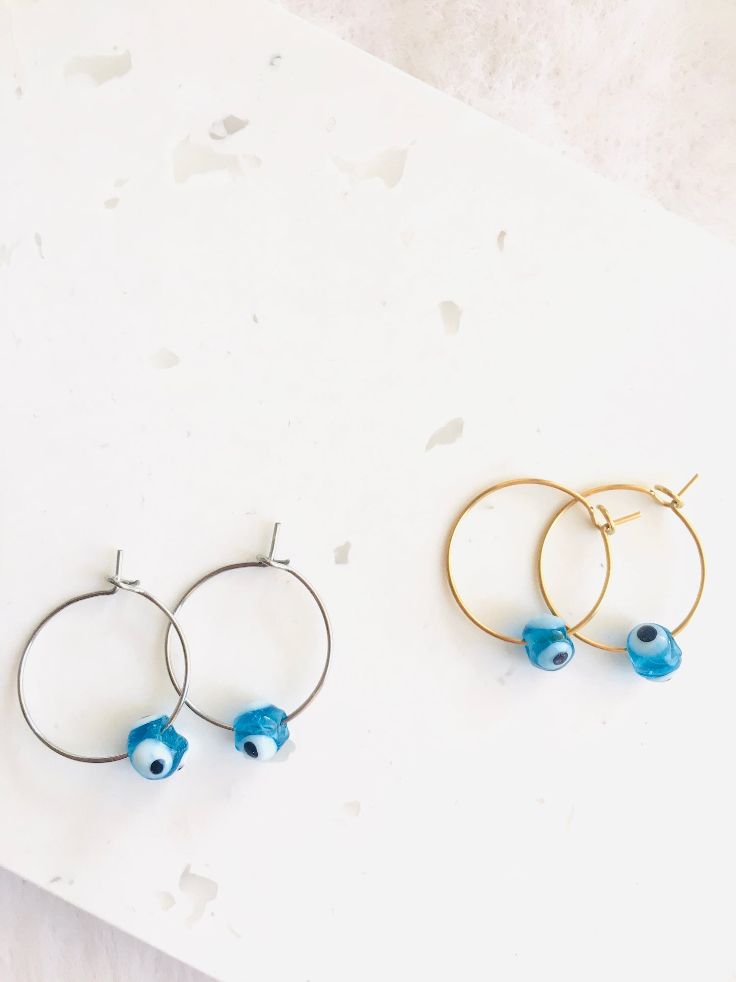 Evil eye earrings