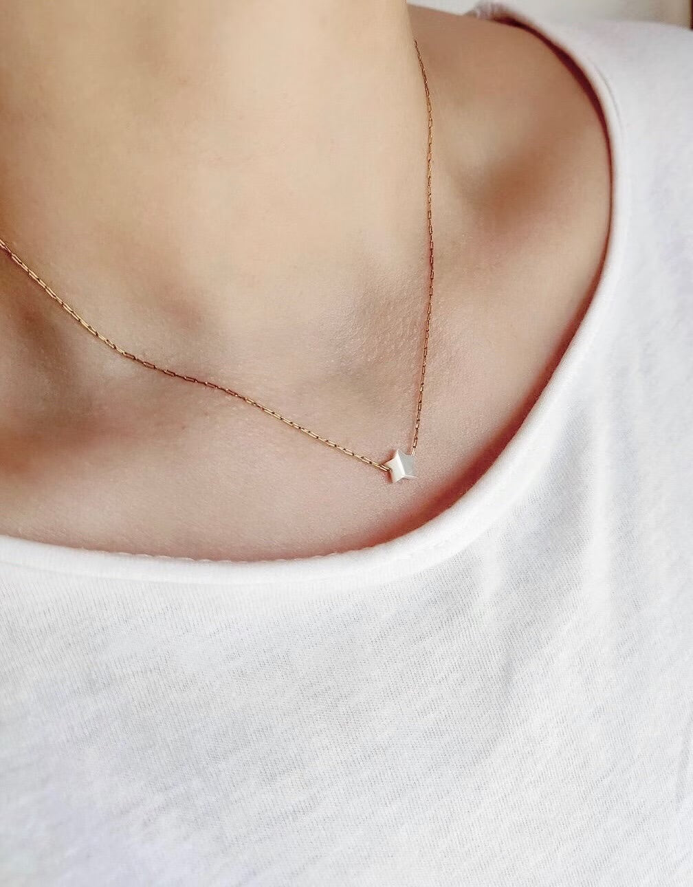 Collier étoile en nacre