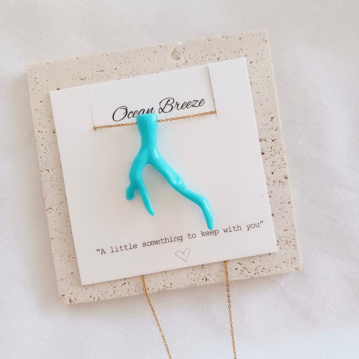 Summer coral necklace