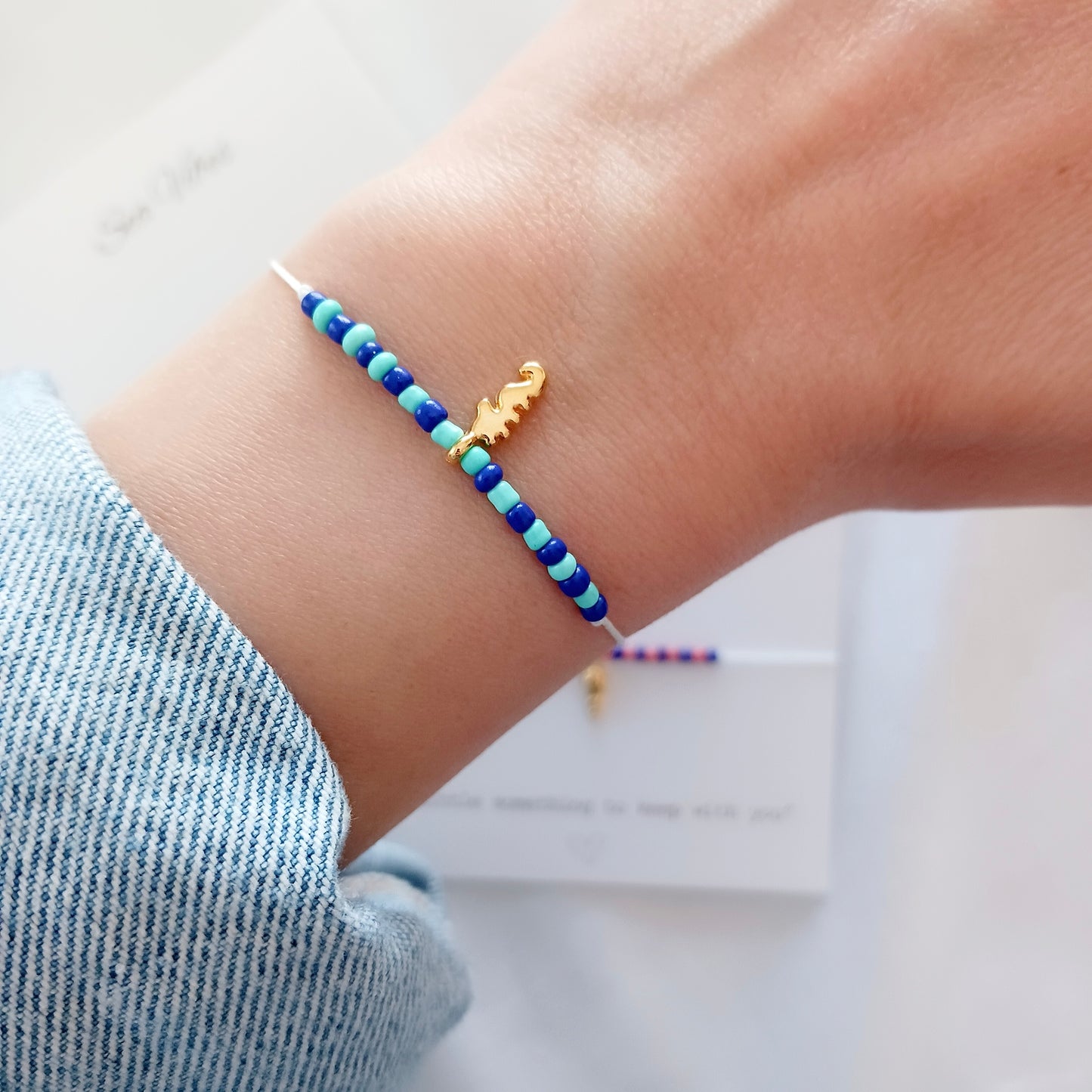 Mini seahorse summer bracelet