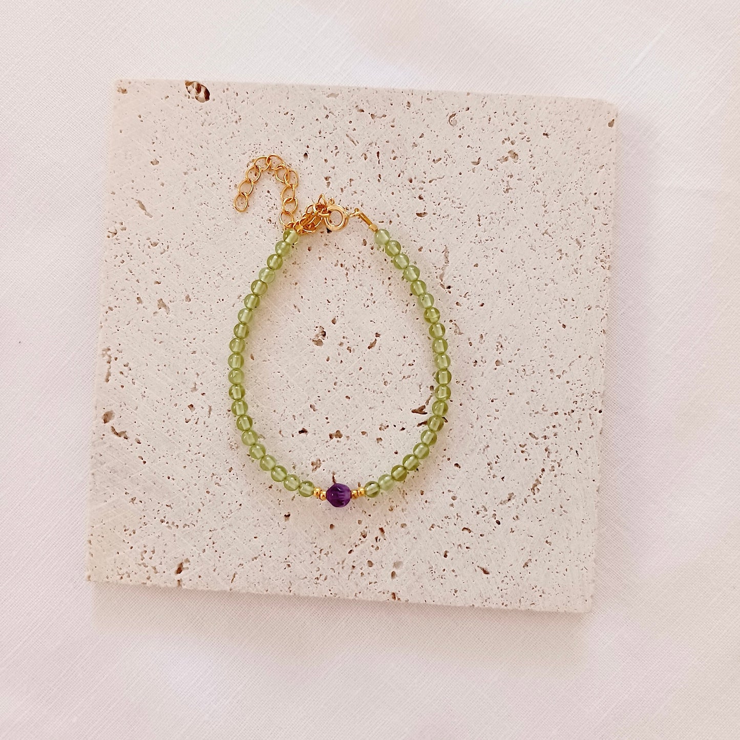 Peridot bracelet