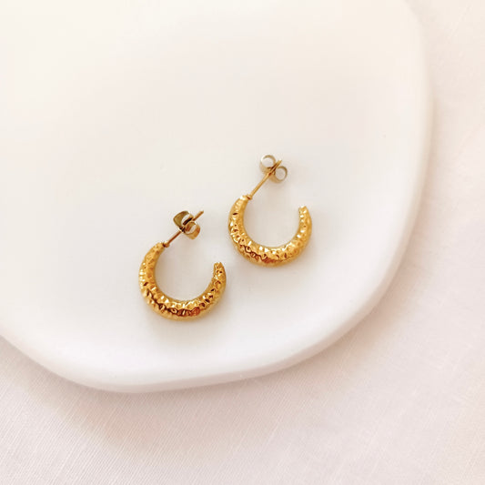 Stainless steel hoop earrings