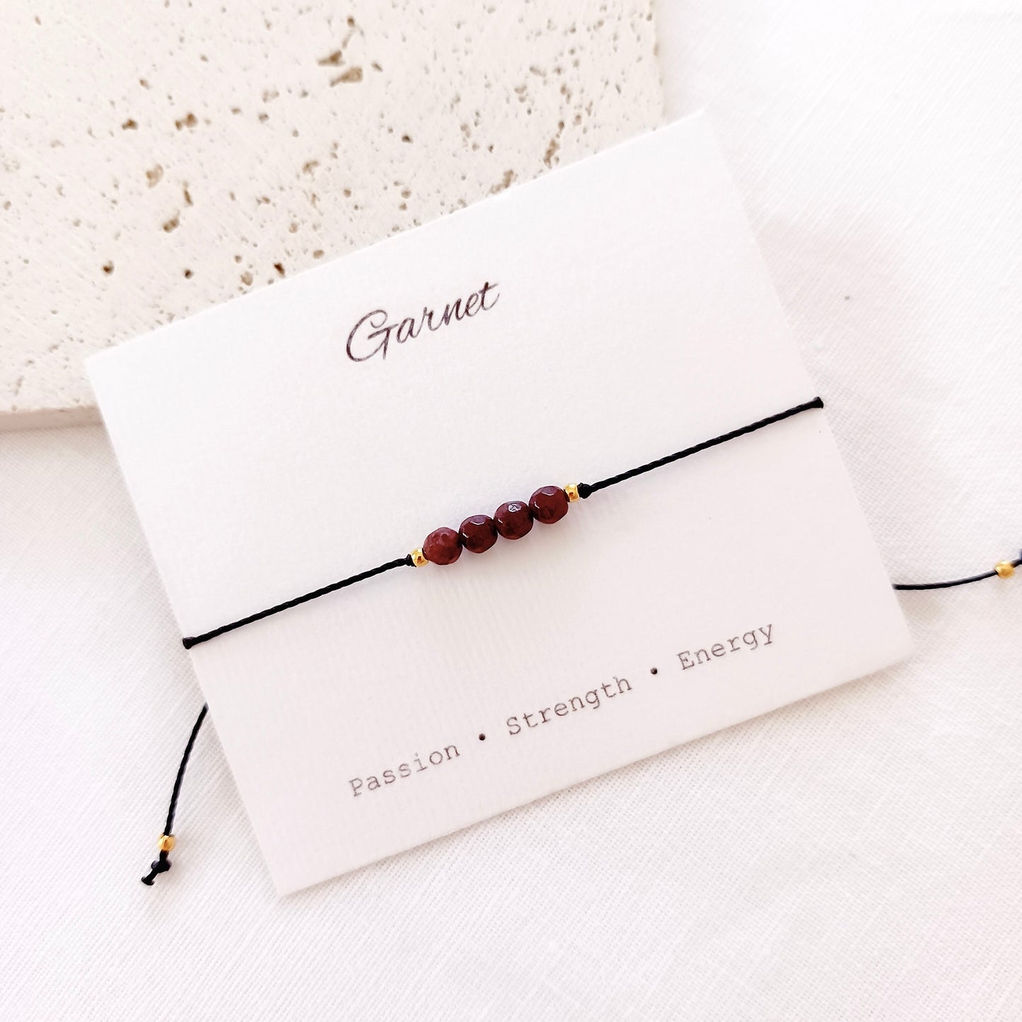 Tiny gemstone bracelet