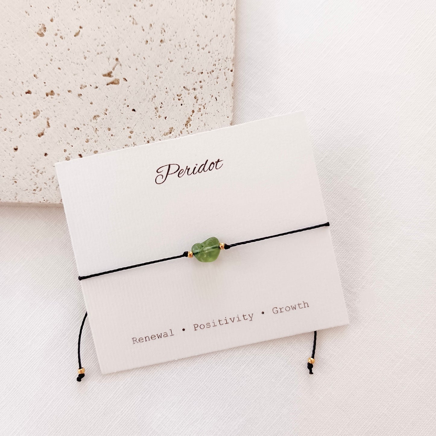 Tiny gemstone bracelet