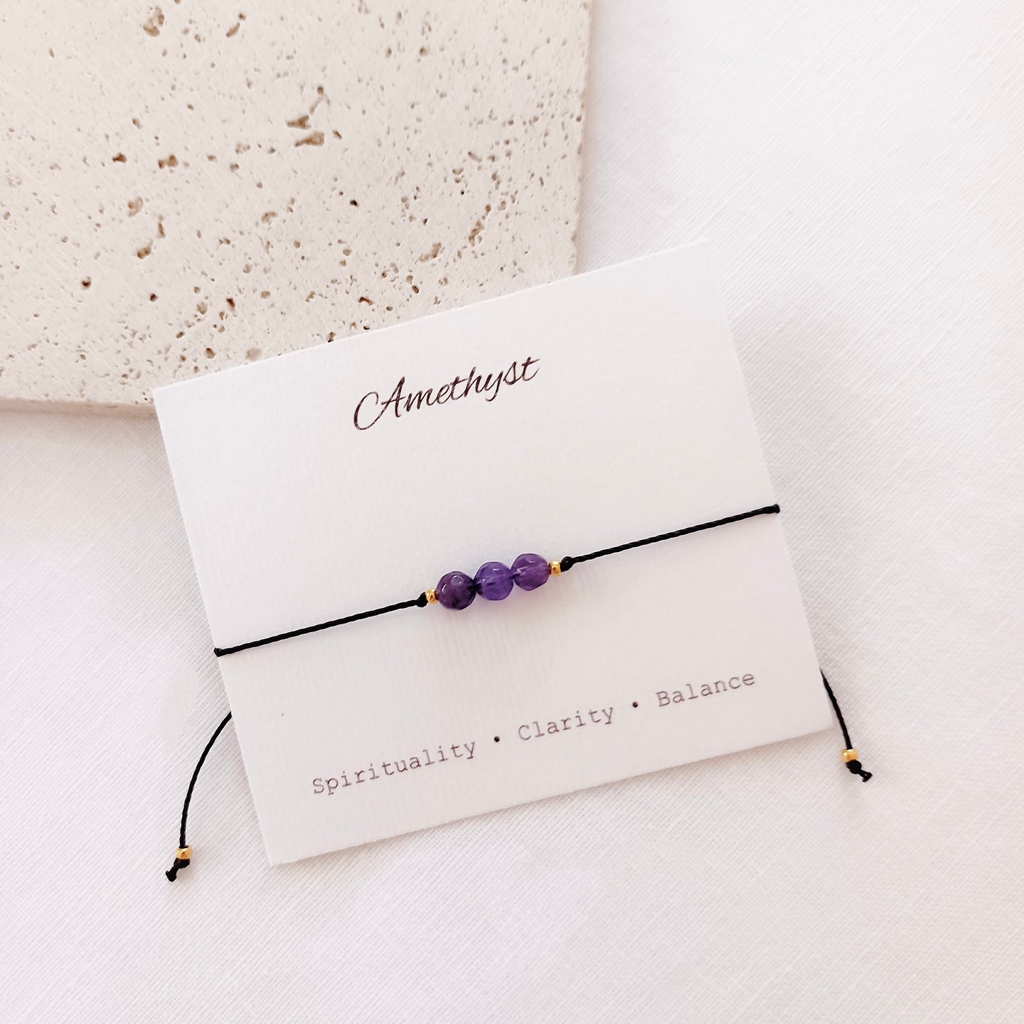 Tiny gemstone bracelet