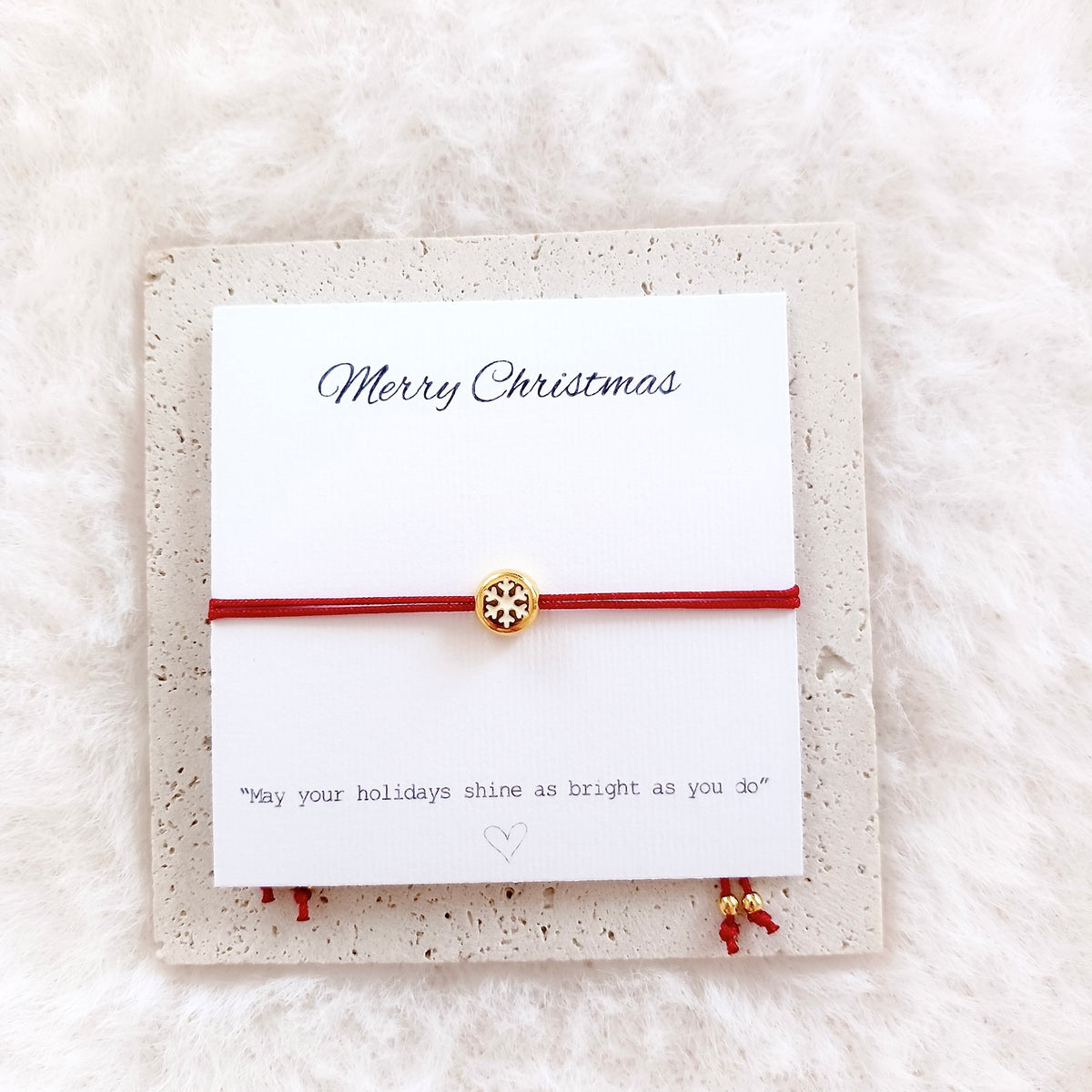 Bracelet flocon de neige d'hiver