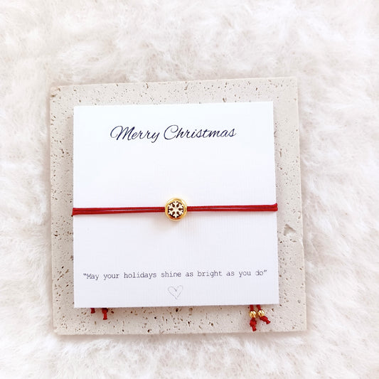Bracelet flocon de neige d'hiver