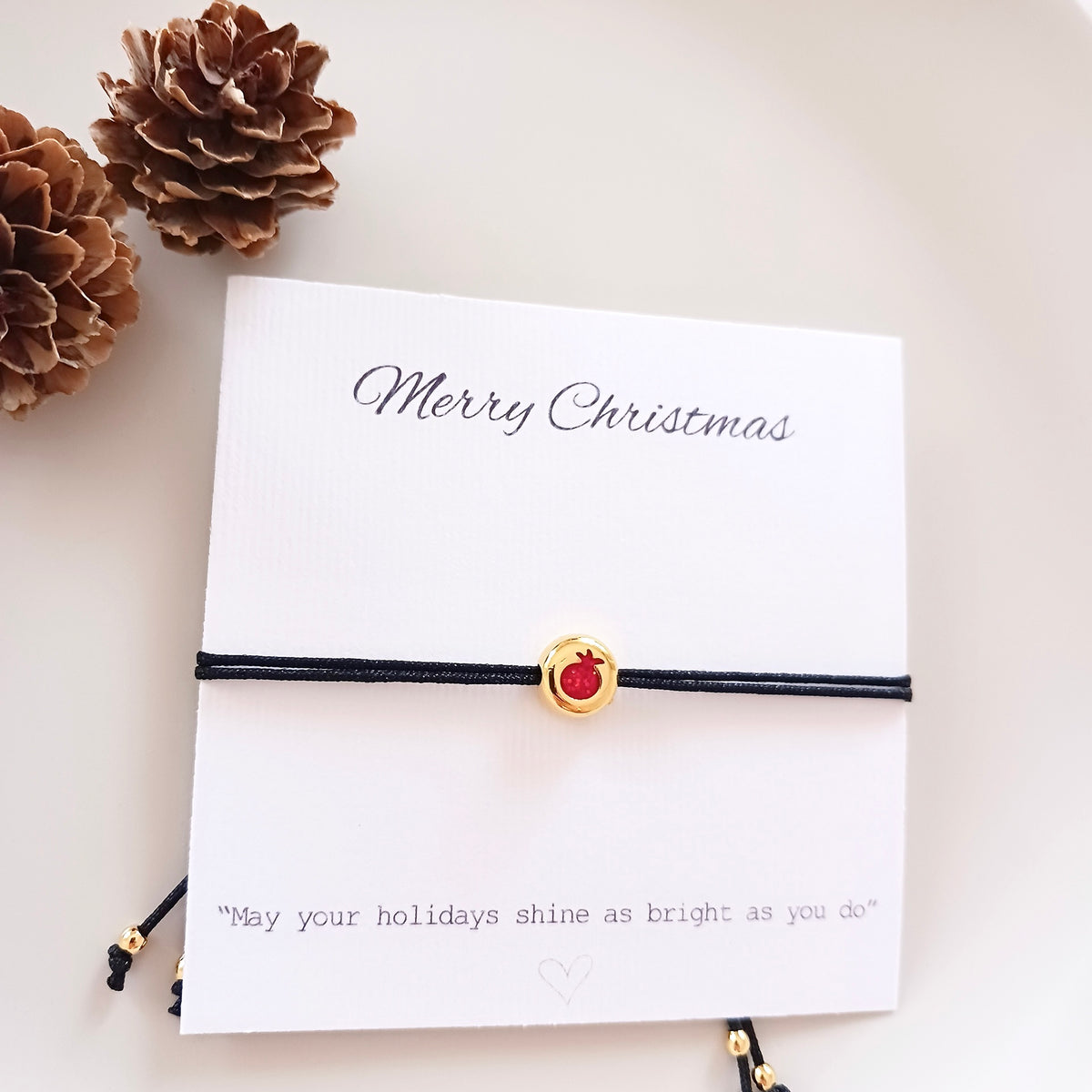 Festive pomegranate bracelet