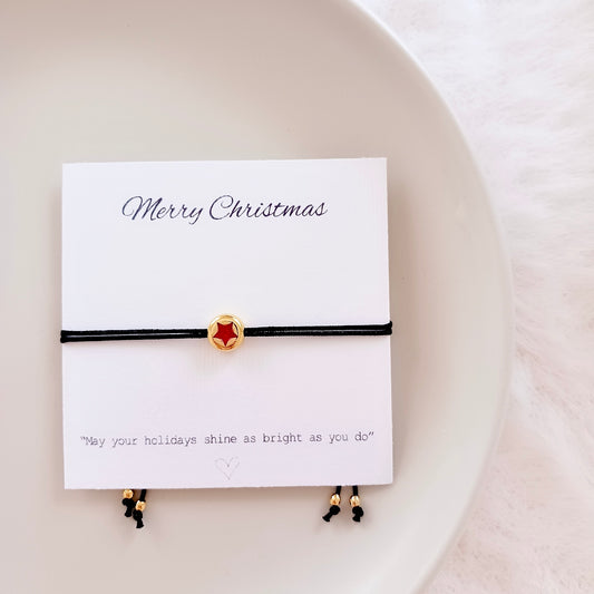 Bracelet de Noël étoile scintillante