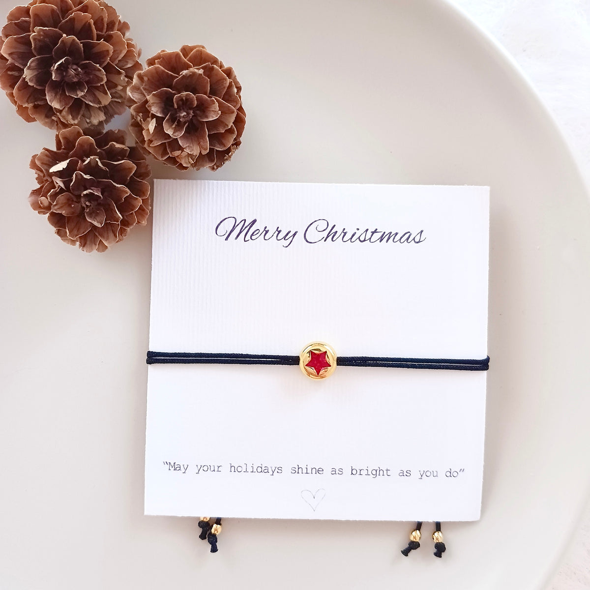Sparkling star christmas bracelet