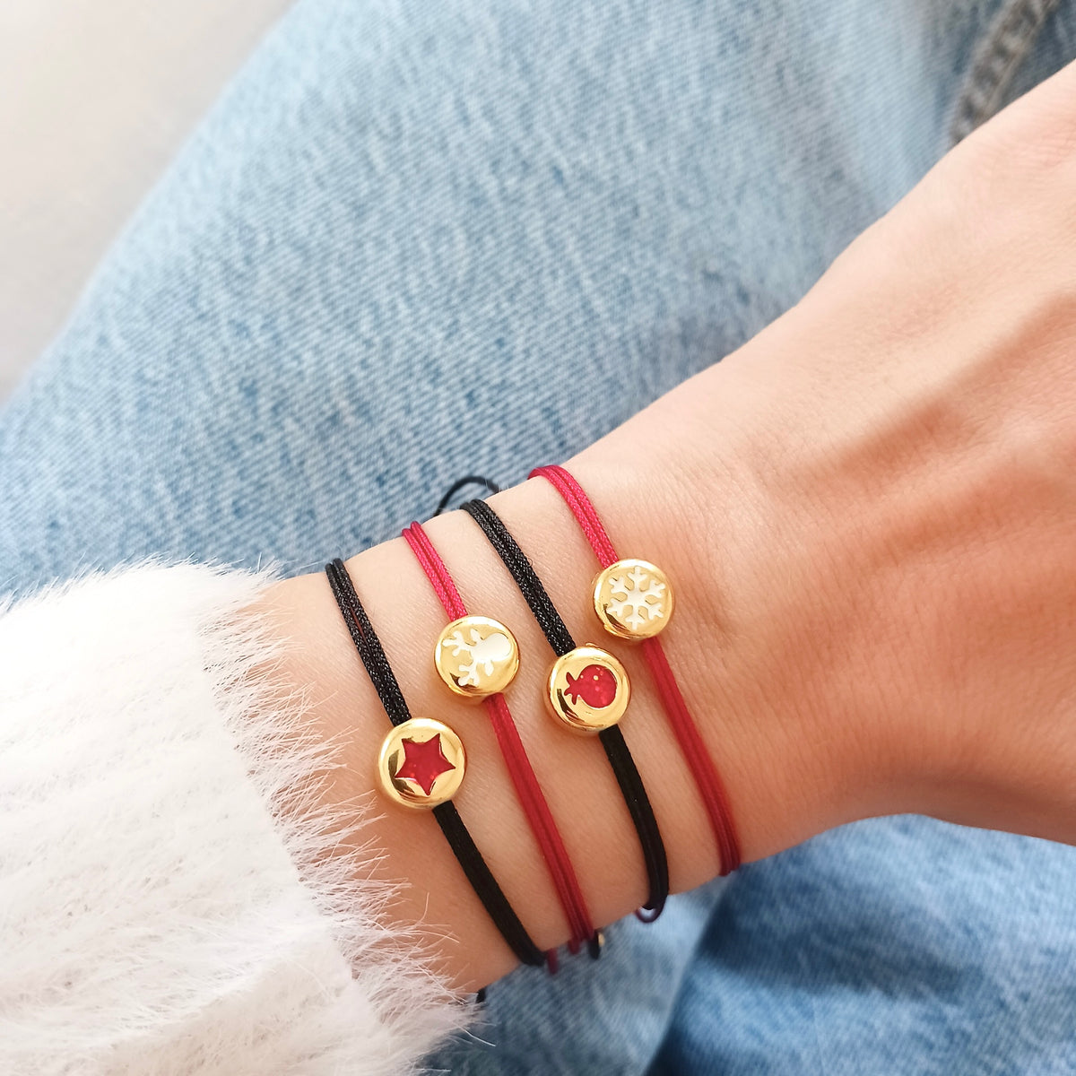 Bracelet flocon de neige d'hiver