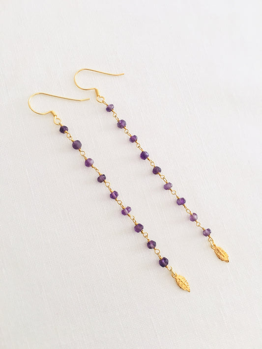 Amethyst earrings