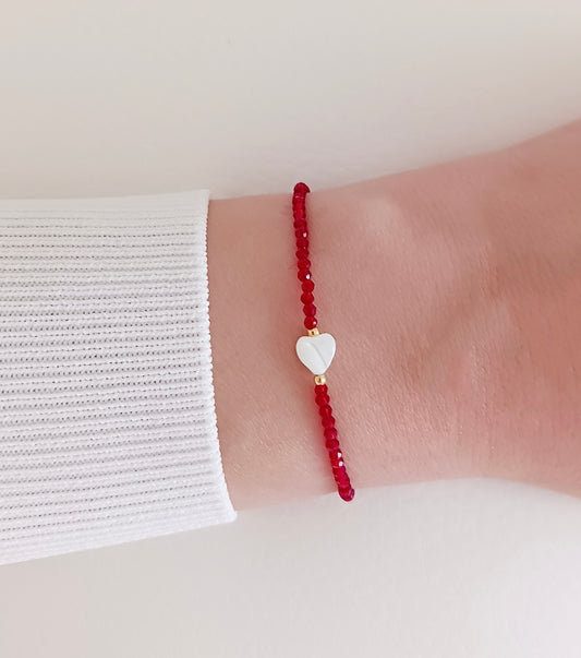 Red crystal bracelet