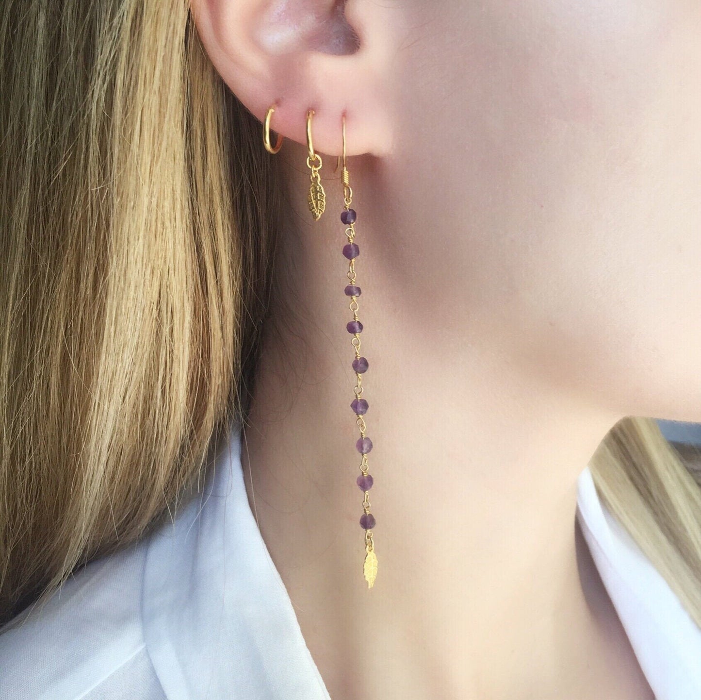 Amethyst earrings