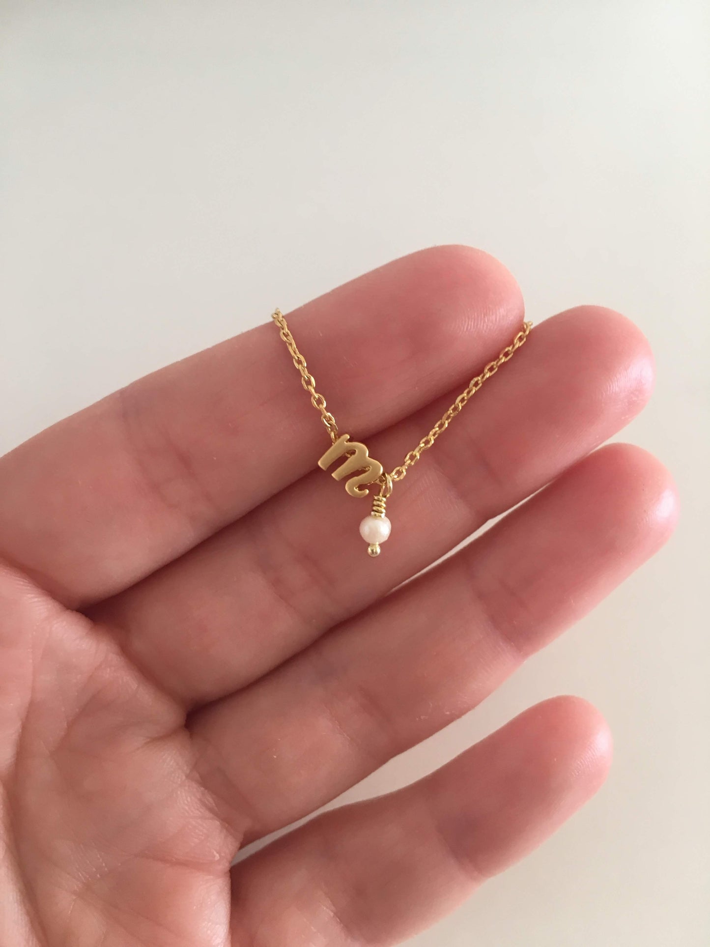 Initial necklace