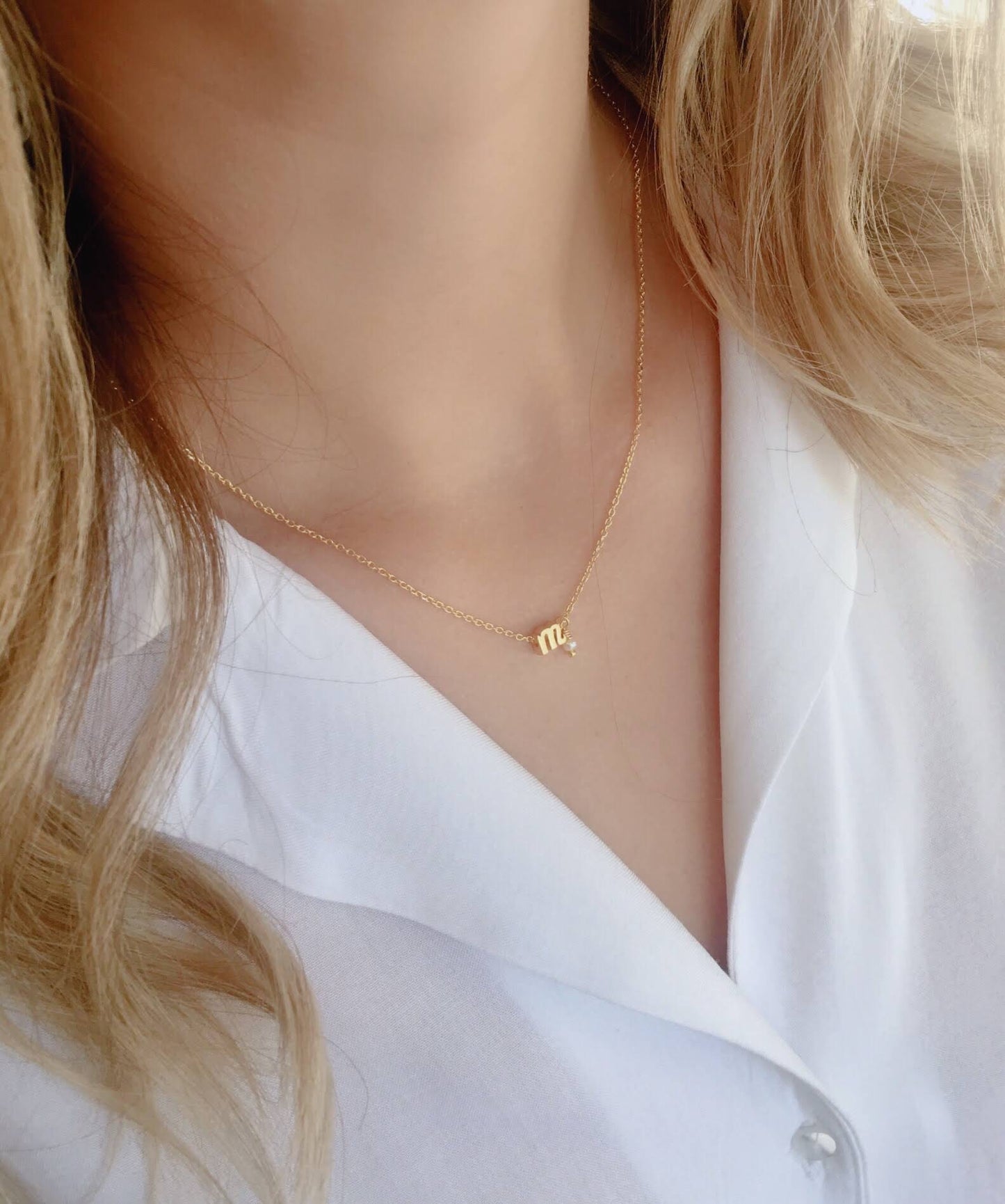 Initial necklace