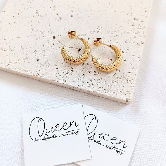 Stainless steel hoop earrings