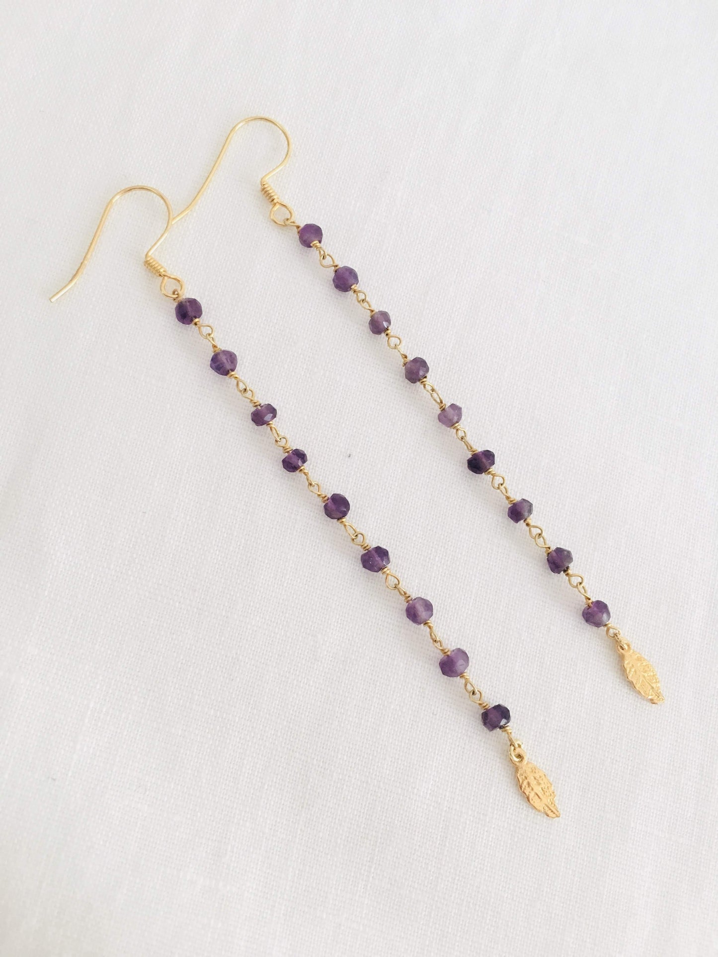 Amethyst earrings