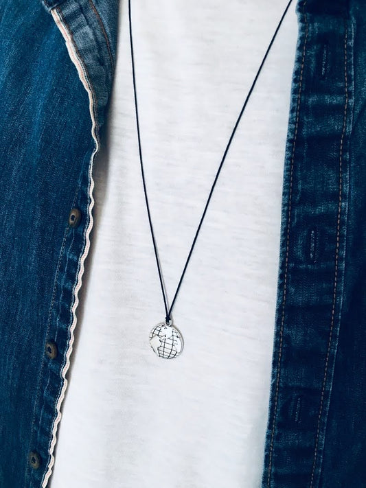 Men's global necklace