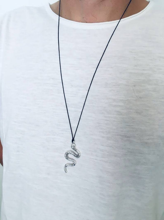 Men's snake nacklace