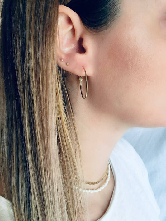 Gold Hoop Earrings