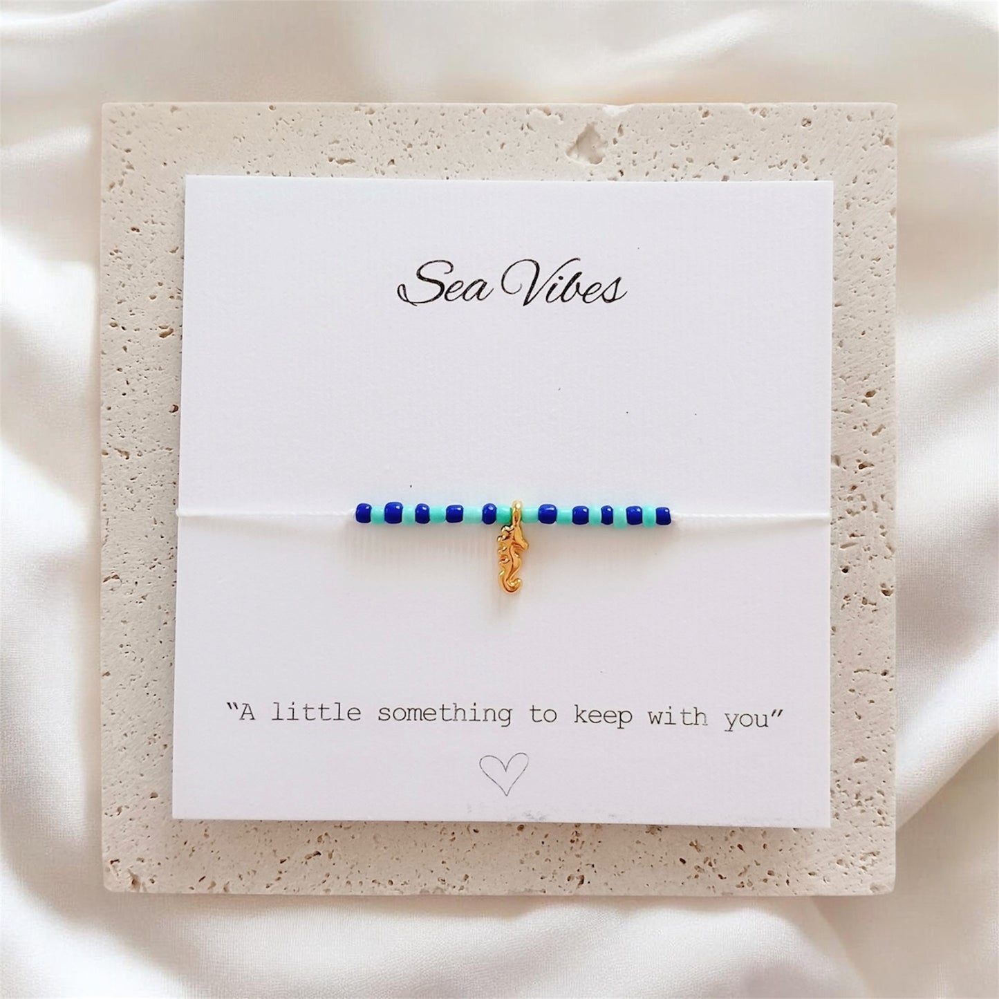 Mini seahorse summer bracelet