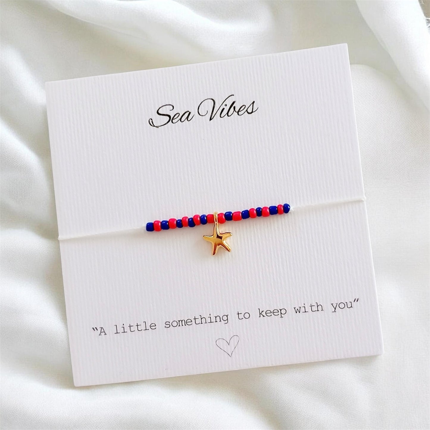 Starfish colourful beaded bracelet