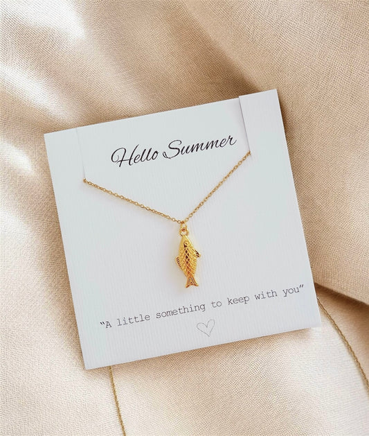 Simple fish necklace